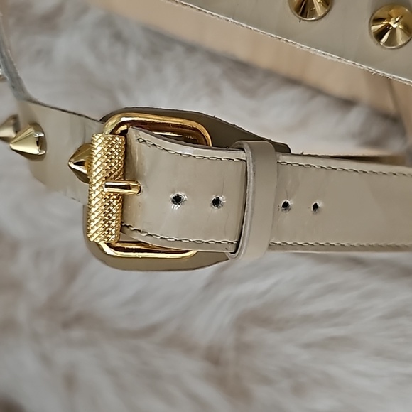 NWOB Christian Louboutin Beige Cold Sexistrapi Jazzy Studded Heels Sz 36.5 IT/6 - Picture 9 of 10